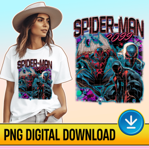 Spiderman 2099 Miguel Ohara Png | Spider-Man Across The Spider-Verse Png File | Spider-Man Digital | Spider Man 2099 | Instant Download