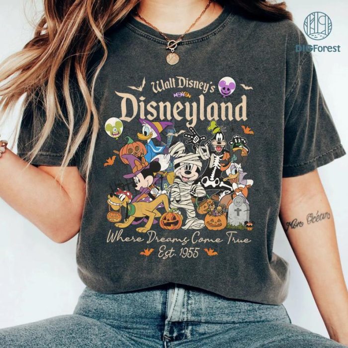 Disney Est 1955 Halloween PNG, Where Dreams Come True, Disneyland Est 1955 California, Mickeys Not So Scary, Disneyland Halloween Trip