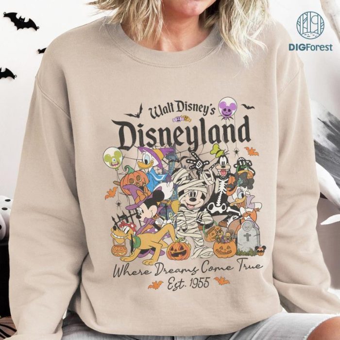 Disney Est 1955 Halloween PNG, Where Dreams Come True, Disneyland Est 1955 California, Mickeys Not So Scary, Disneyland Halloween Trip