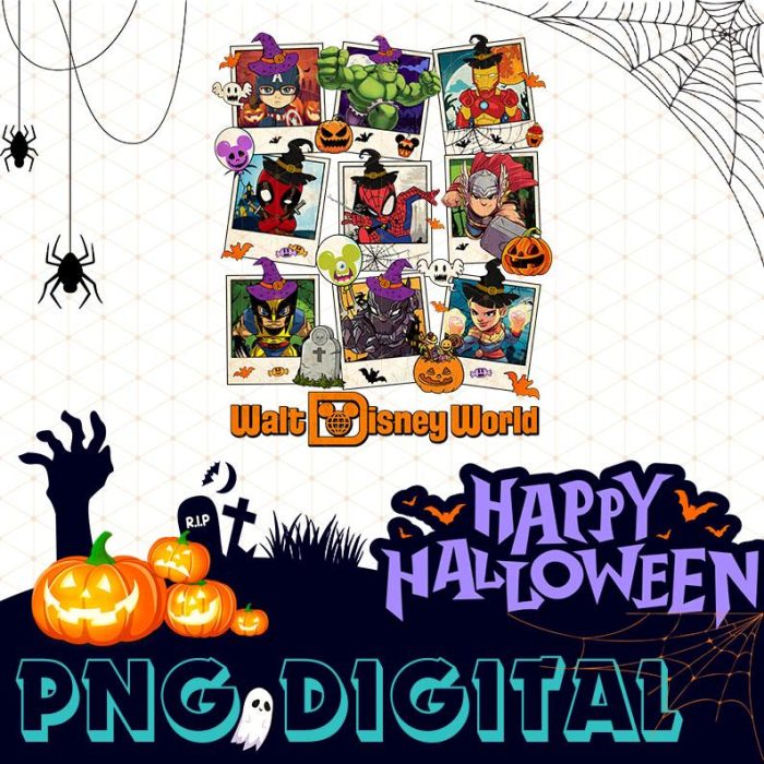 Avengers Superhero Halloween Png, Avengers Sublimation Designs, Walt Disneyworld Trip, Halloween Trip, Halloween Family, Instant Download