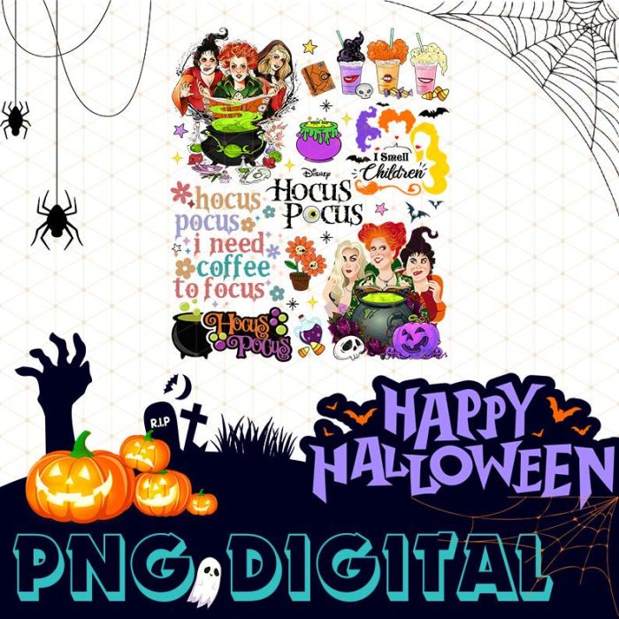 Hocus Pocus PNG, Halloween Sublimation Designs, The Sanderson Sisters, Halloween Party, Halloween Gift, Halloween Costume, I Smell Children