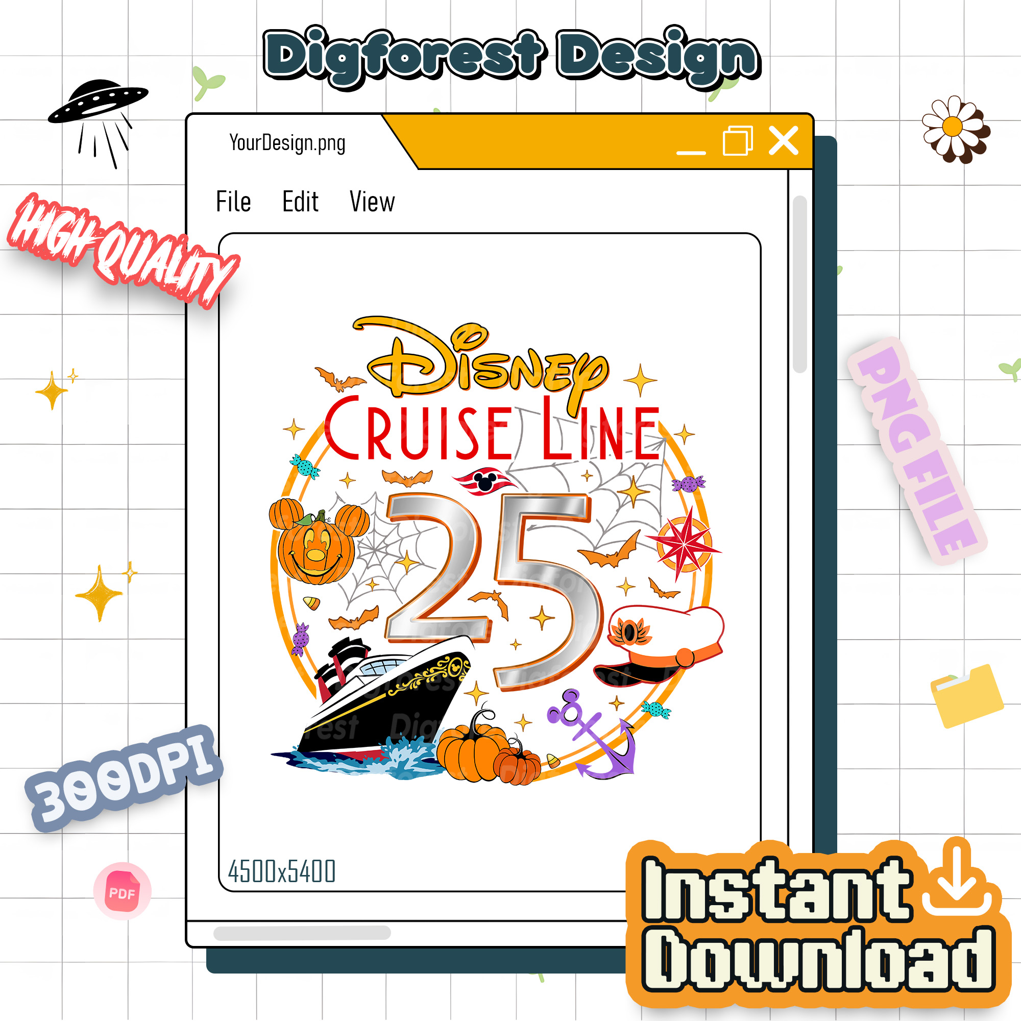 Disney Halloween on the High Seas PNG, Halloween Cruise Shirt, Family Matching 25th Anniversary Design Disney Halloween on the High Seas PNG, Halloween Cruise Shirt, Family Matching 25th Anniversary Design