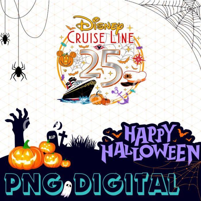 Disney Halloween On The High Seas Png | Halloween Cruise Png | Family Cruise Matching Shirt | 25Th Silver Anniversary At Sea | Halloween Shirts