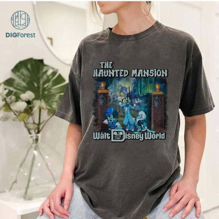 Disney Vintage The Haunted Mansion Png | Tower of Terror Ride Shirt | Disneyland Halloween Shirt | Stretching Room Shirt | Disneyland Trip Tee