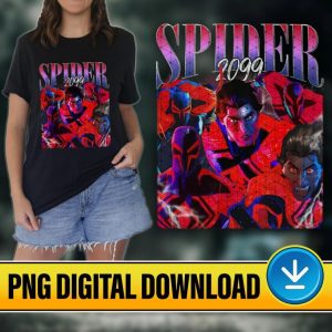 Spider 2099 Png File, Spider-Man Across The Spider-Verse Png, Miguel Ohara Png, Spider-Man Sublimation Png, Spider Man Digital Download