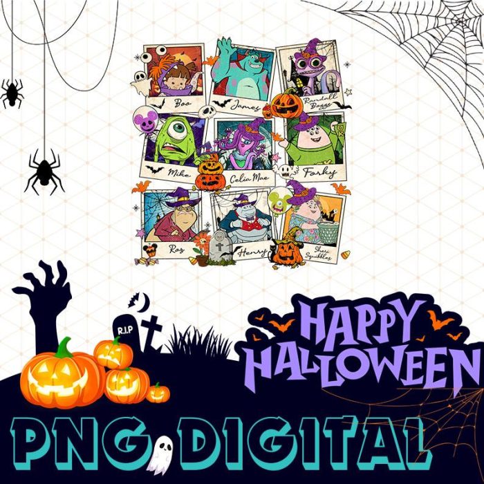 Disney Monsters Incs Halloween Png | Halloween Party | Monsters Halloween Costume Shirt | Monsters Incs T-Shirt | Boo Mike Sully Halloween Tee