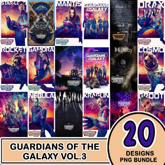 Guardians of the Galaxy Poster Wall Decor Digital Print, Movie Poster Sublimation Design, Digital Download, Printable Poster Home Decor