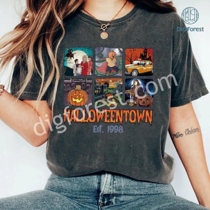 Disney Vintage Halloween Town Est 1998 Png | Halloweentown Sweatshirt | Pumpkin Halloweentown | Halloween Party | Halloweentown Instant Download