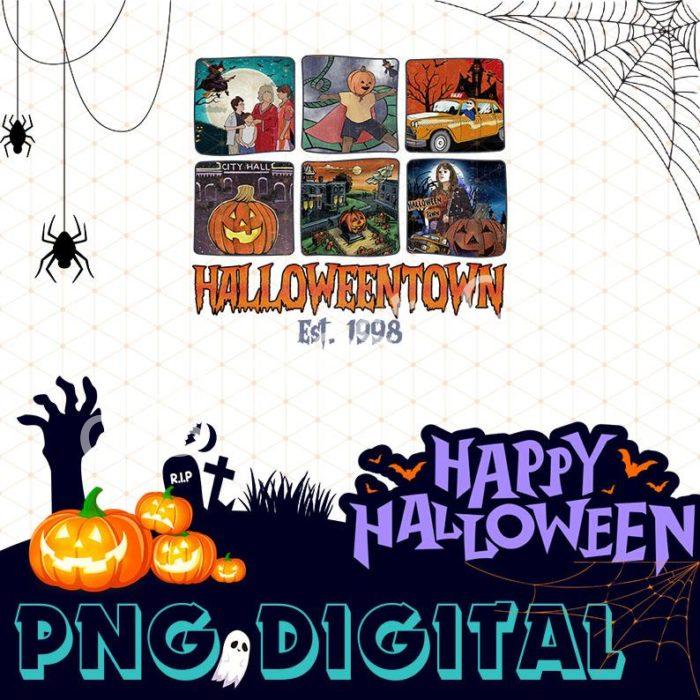 Disney Vintage Halloween Town Est 1998 Png | Halloweentown Sweatshirt | Pumpkin Halloweentown | Halloween Party | Halloweentown Instant Download