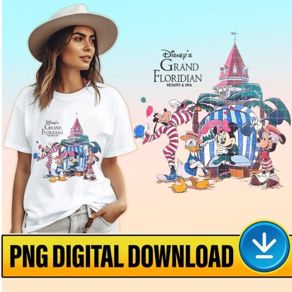 Disney Mickey and Friends Disneyland's Grand Californian Resort and Spa Png | Disneyland WDW T-shirt | Family Birthday Gift | Mickey Minnie Png