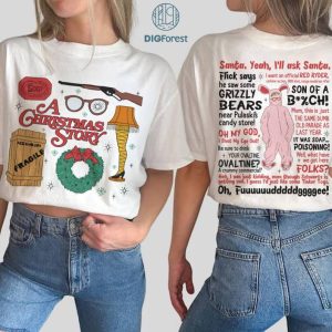 Two-sided A Christmas Story Png, Ralphie Christmas Shirt, Oh Fudge Png, Christmas Movie Png, Xmas 2023, Christmas Party , Digital Download