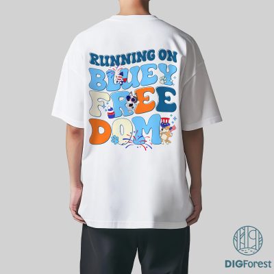 Bluey 4th of July Shirt – Bluey and Bingo Family Tee, Patriotic Bluey Birthday Shirt, Matching Heeler Family Celebration Outfit