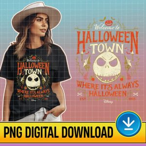 Disney Nightmare Before Christmas Halloween Town Png, Jack Skellington Halloween Png, Halloween Costume, Mickey'S Not So Scary, Sublimation Designs