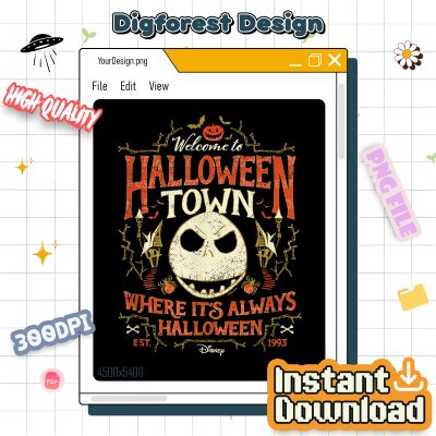 Nightmare Before Christmas Halloween Town PNG, Jack Skellington Costume PNG, Not-So-Scary Sublimation Design