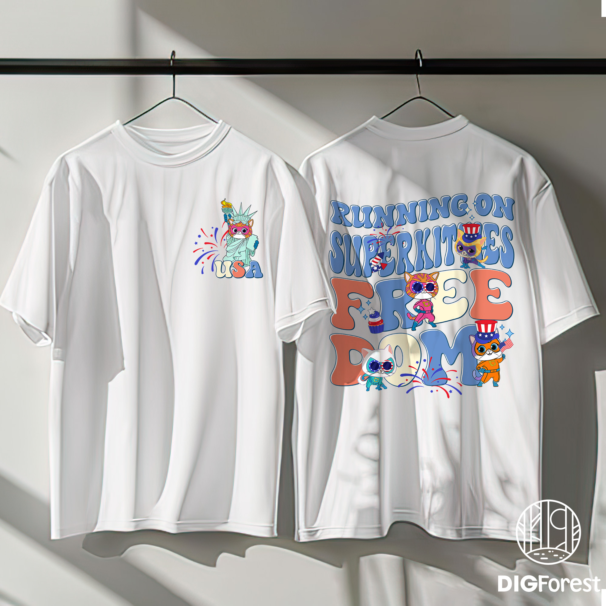 Superkitties 4th of July PNG | Running on Superkitties & Freedom | Independence Day USA Instant Download Superkitties 4th of July PNG | Running on Superkitties & Freedom | Independence Day USA Instant Download