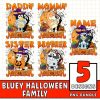 Instant Download | Bluey Bluey Halloween Family Matching | Halloween Png | Bluey Halloween | Bluey Characters And Bluey Font | Bluey Digital