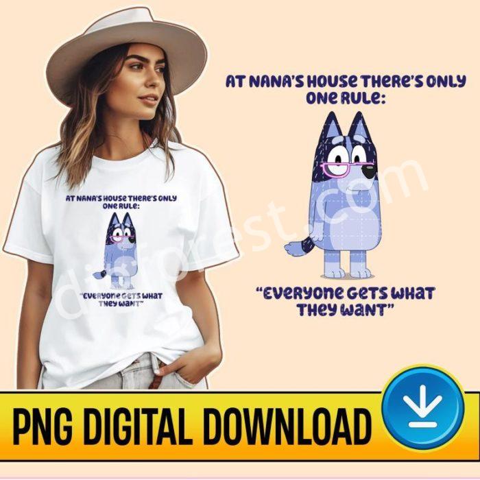 Bluey Nana Png | Blueys Grannies Png | Janet and Rita Png | Bluey Grandma Gift | Bluey Family Shirt | Bluey Toddler Bingo | Instant Download