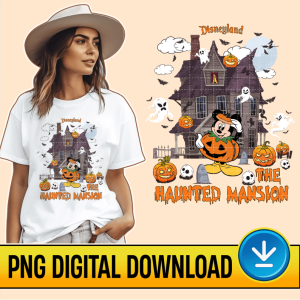 Disney Mickey The Haunted Mansion PNG | Tower of Terror Ride PNG | Disneyland Halloween | Stretching Room | Disneyland Trip Family Instant Download