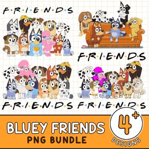 Bluey Friends Png, Bluey Friends Instant Download Png,  Bluey Mum Dad Png, Bluey Heeler Png, Bluey Family Png, Bluey And Friends Png File
