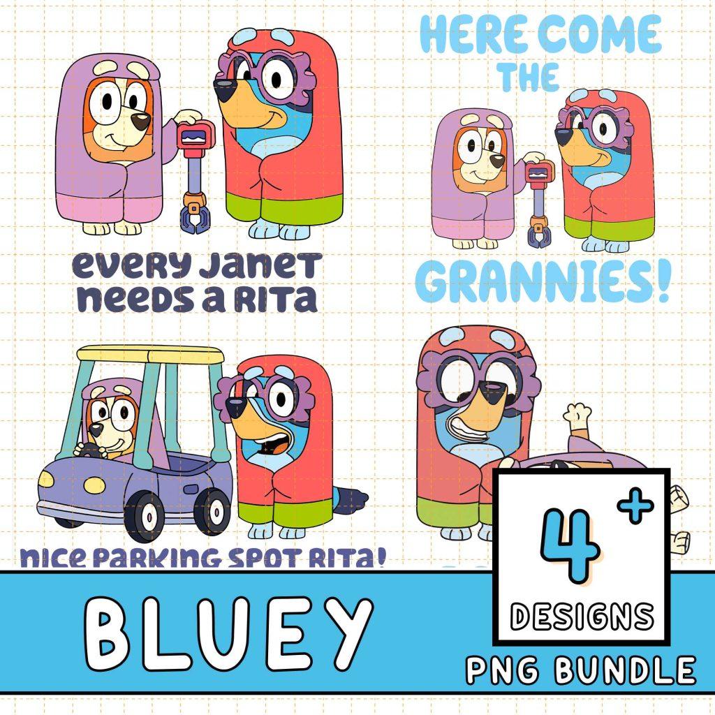 Bluey Nice Parking Spot Rita Svg, Bluey Parking Png, Bluey Rita Png ...