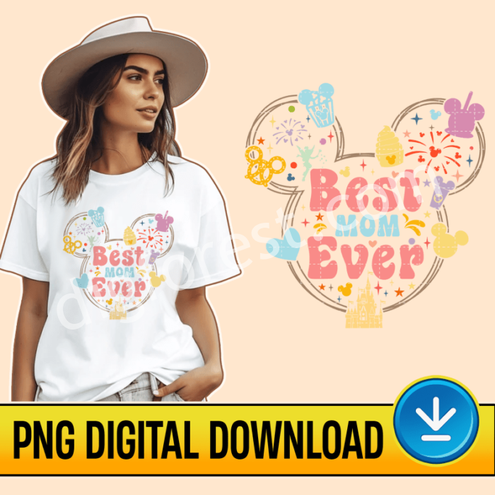 Best Mom Ever PNG File | Mothers Day | Mother's Day Gift | Gift For Mom | Minnie Mom | Instant Download | Digital Download