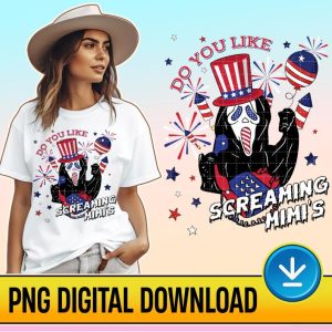 Horror Screaming 4th of July Png | Scream Movie Png | Horror Independence Day Png | Do You Like Screaming Mimi Png | Instant Download