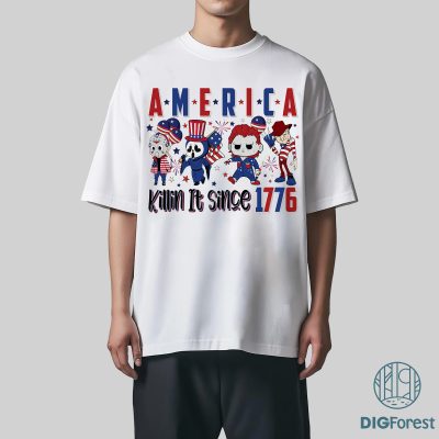 4th of July Horror Movie Png, Scary Movie Png, Party In The Usa, America Png, Killin' It Since 1776, 4Th of July Png, Horror Movie Png, Instant Download 4th of July Horror Movie PNG | Killin’ It Since 1776 | Scary Movie Patriotic Design | Party in the USA | Instant Download