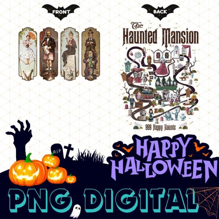 Disney Halloween Haunted Mansion PNG, Halloween Party Sublimation Designs, Mickeys Not So Scary, Disneyland Halloween Trip, Halloween Costume