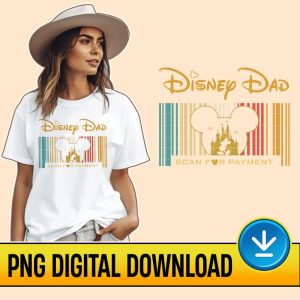 Disney Mickey Dad Scan For Payment PNG File | Mickey Dad | Funny Dad | Father's Day Instant Download | New Dad | Fathers Day Gift | Daddy Shirt