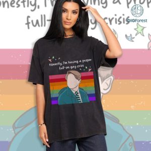 I'm Having A Proper Full-on Gay Crisis Shirt | Heartstopper Nick Nelson Shirt | LGBT Shirt | Bookish Shirt