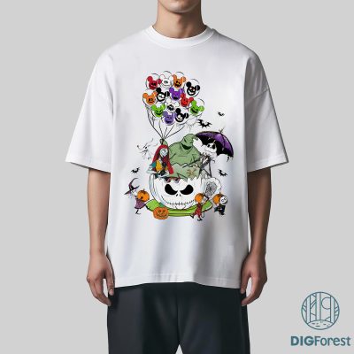 Jack Skellington and Sally Halloween PNG, Nightmare Before Christmas PNG, Trick or Treat Sublimation, Spooky Vibes PNG