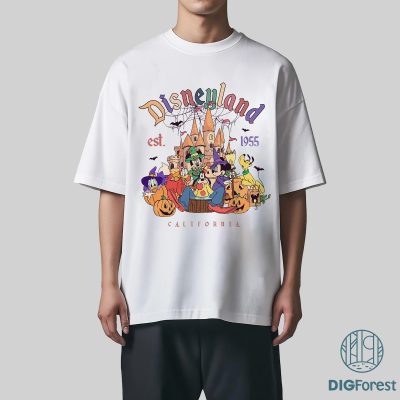 Disney Halloween Trip PNG, Retro Mickey & Friends PNG, Magic Kingdom EST 1955 PNG, Trick or Treat Sublimation