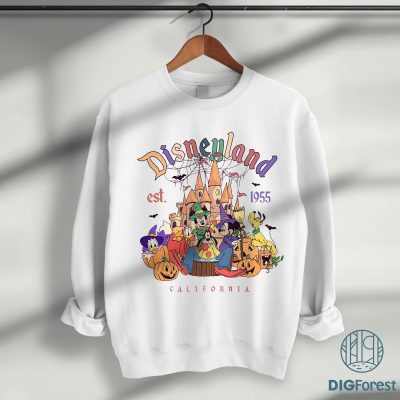 Disney Halloween Trip PNG, Retro Mickey & Friends PNG, Magic Kingdom EST 1955 PNG, Trick or Treat Sublimation