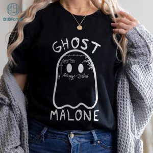 Ghost Malone Shirt | Always Tired | Funny Halloween Shirts | Ghost Halloween Sweatshirt | Post Malone Shirt | Halloween Gift