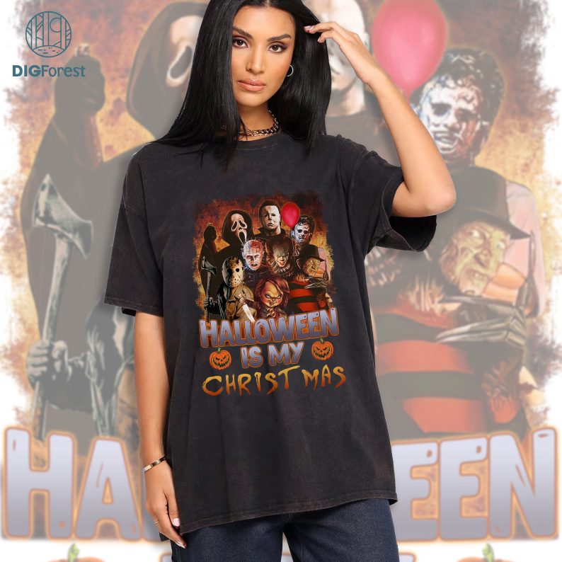 Retro Horror Squad Shirt, Halloween Villains Squad Shirt, Halloween Is My Christmas, Horror Characters Shirt, Evil Friends, Spooky Season