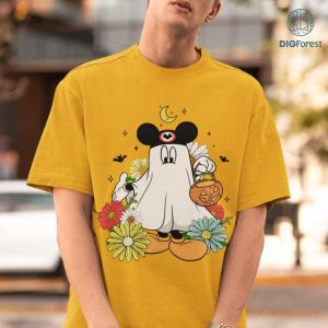 Disney Ghost Mickey Halloween Shirt, Mickey Halloween Shirt, Mickey Ghost Shirt, Ghost Mickey Halloween Png, Halloween Gifts, Trick Or Treat Shirt, Disneyland Halloween Shirt