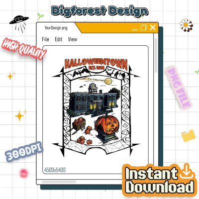 Halloweentown PNG – Halloweentown University Est 1998, Halloween Gifts, Pumpkin Halloween PNG Design