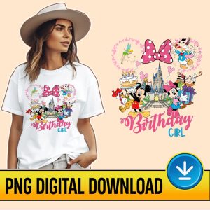 Disney Birthday Girl Png, Disneyland Birthday Squad Png, Mickey Minnie Birthday Girl Png, Mouse Birthday Girl, Disneyland Birthday Party