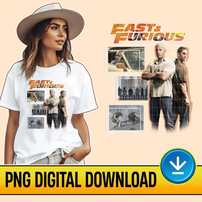 Fast And Furious 2023 Png | Fast X 2023 Movie Sublimation Files | Fast And Furious Vintage Png | Dom Toretto | Paul Walker | Dominic Toretto