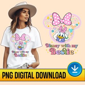 Disney Daisy Bestie Png, Bestie Trip Shirts, Minnie Mouse, Daisy Duck, Best Friends Matching Shirts, Girls trip shirt, WDW, Instant Download