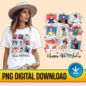 Disney Prince 4th Of July Instant Download, Independence Day PNG, America Patriotic, 4th Of July Tee For Men, Prince Charming, Aladdin 4th Of July
