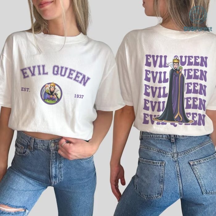 Disney Evil Queen T-Shirt, Evil Queen Png, Villain Evil Queen Shirt, Snow White And Seven Dwarfs Shirt, Villains Group Matching Shirt, Chillin Like A Villain