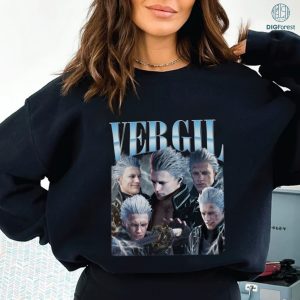 Vergil Devil May Cry Shirt | Devil May Cry Vergil Vintage T-Shirt | Vergil Homage Bootleg Shirt | Vergil | Dante | Video Game Shirt Gift