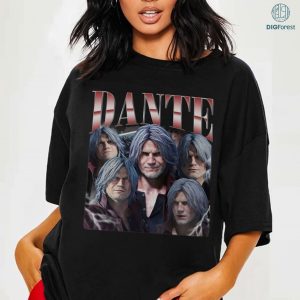 Dante Devil May Cry Shirt | Devil May Cry Dante Vintage T-Shirt | Dante Homage Bootleg Shirt | Vergil Shirt | Trish | Video Game Shirt