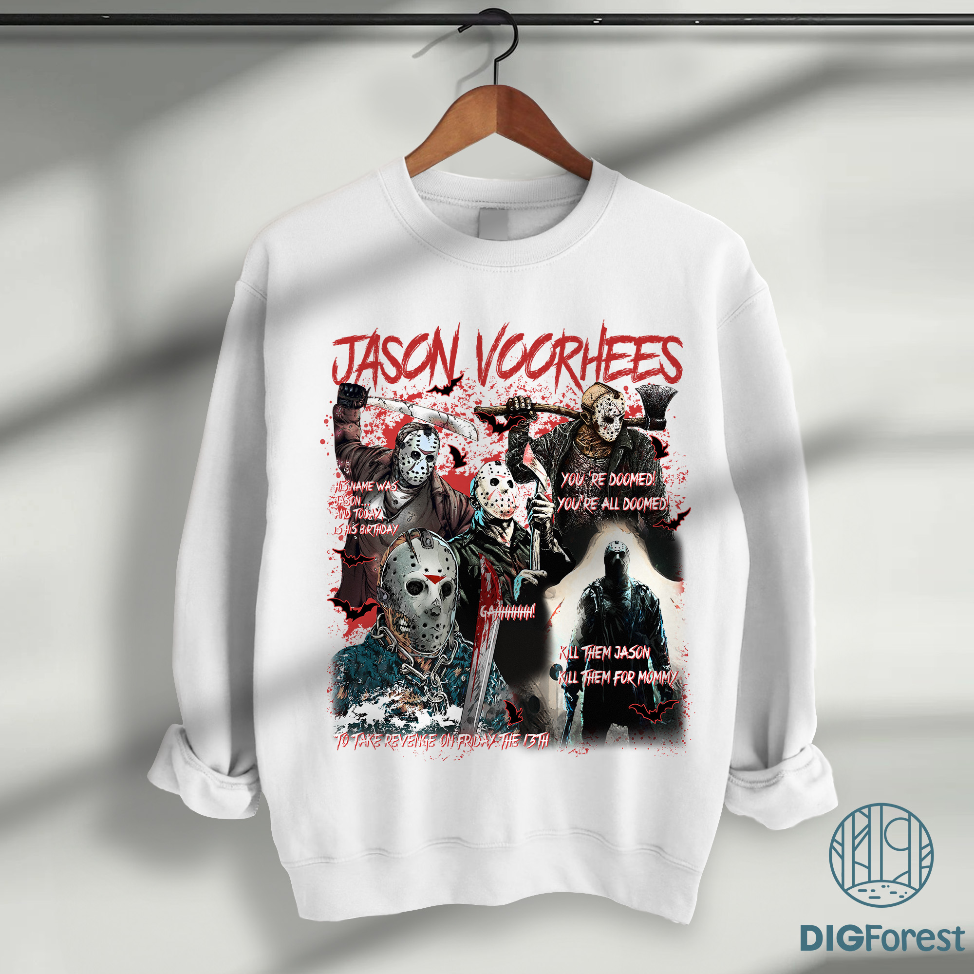 Jason Voorhees PNG, Friday the 13th Halloween Design, Horror Movie Sublimation Digital Files Jason Voorhees PNG, Friday the 13th Halloween Design, Horror Movie Sublimation Digital Files