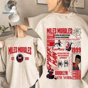 Spiderman Miles Morales Shirt, Spiderman Miles Morales PNG, Spider-Man Across The Spider-Verse PNG, Miles Morales Shirt, Superhero Sublimation Design, Digital Download