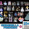 Disney Cinderella Princess 25 Design Bundle Png | Cinderella Png | Cinderella Movie Png | Princess Cinderella Digital Download