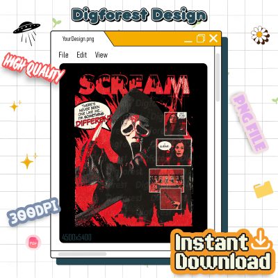 Horror Movie Characters PNG – Vintage 90s Halloween Movies, Halloween Party Sweatshirt, I’m Something Different PNG