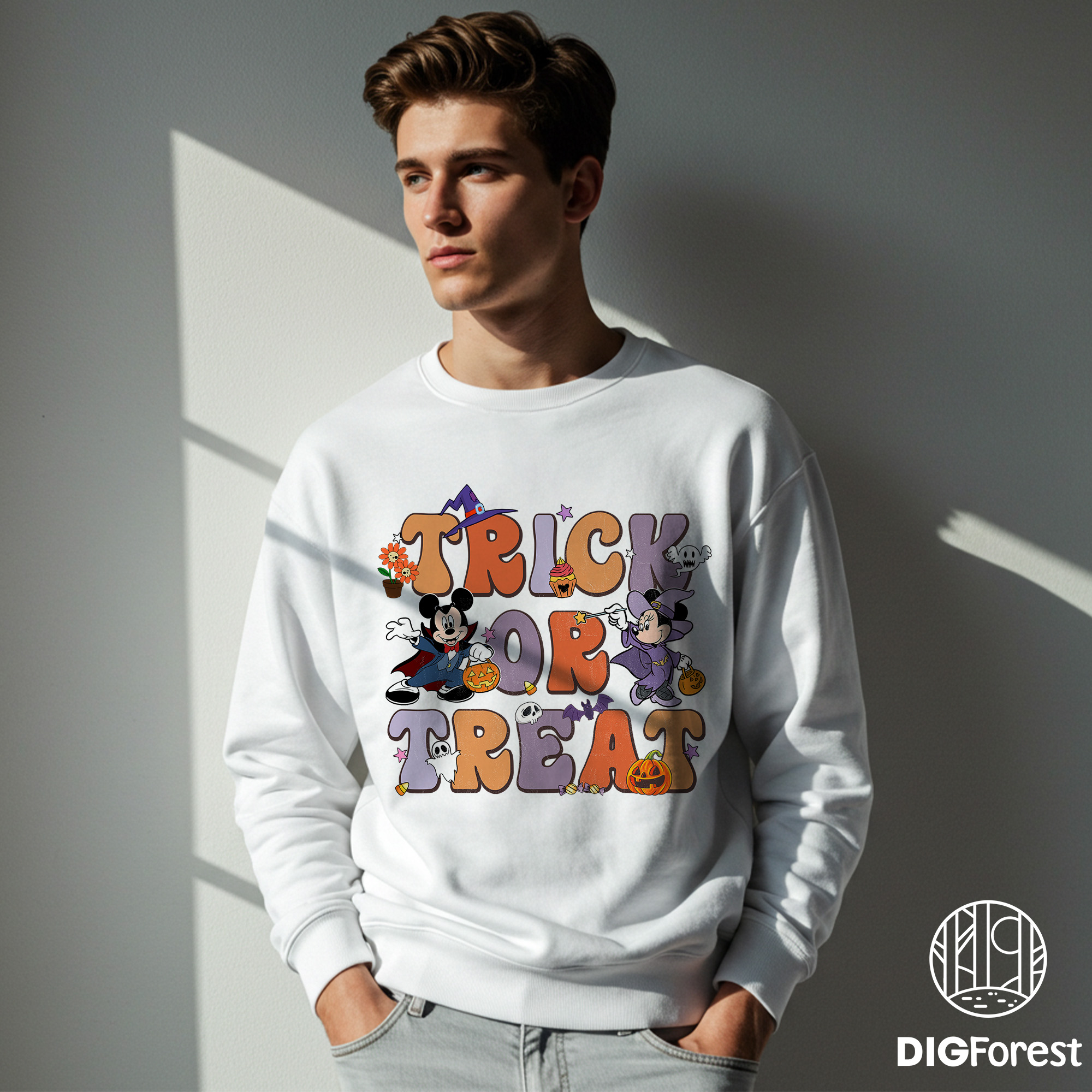 Vintage Disney Halloween PNG, Mickey Trick or Treat PNG, Spooky Boo Halloween Design Vintage Disney Halloween PNG, Mickey Trick or Treat PNG, Spooky Boo Halloween Design