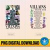 Disney Villains Eras Tour 2-Sided Png | Bad Witches Club Shirt | Ursula Villain Png | Disneyland Vacation | Bad Girls Villains Png